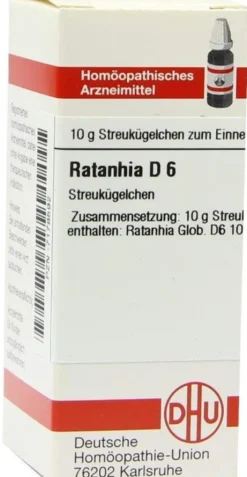 Dhu Ratanhia D6 Globuli