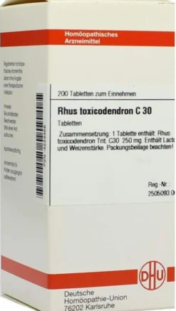 Dhu Rhus Toxicodendron C30 200 Tabletten
