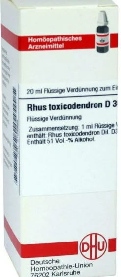 Dhu Rhus Toxicodendron D30 Dilution 20 ml