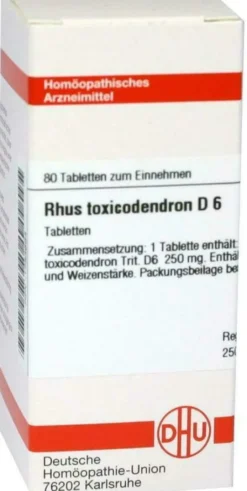 Dhu Rhus Toxicodendron D6 80 Tabletten