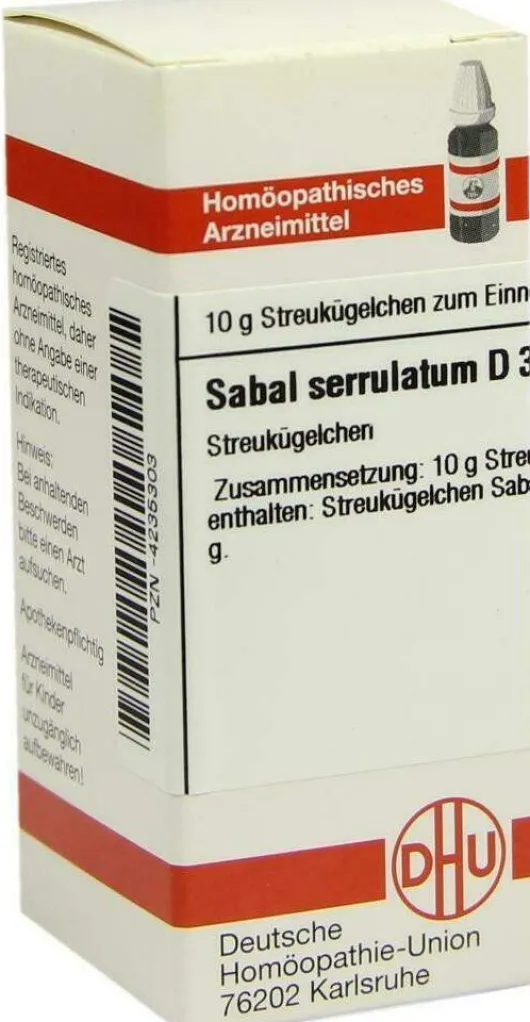 Dhu Sabal Serrulatum D3 10 G Globuli