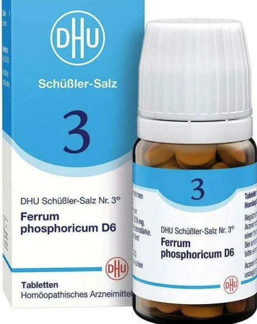 Dhu Schüßler-Salz Nr. 3 Ferrum Phosphoricum D6 80 Tabletten