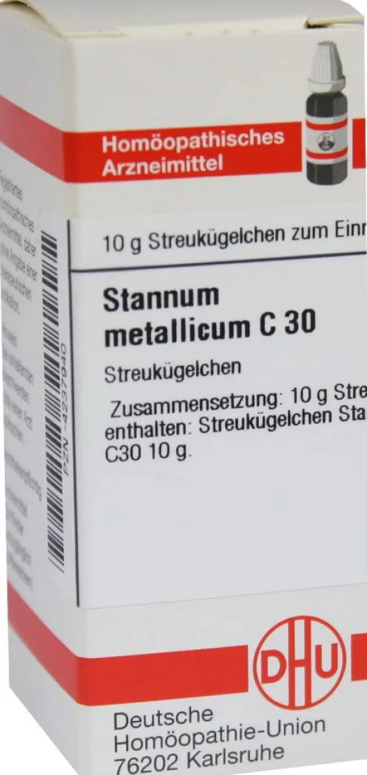 Dhu Stannum Metallicum C30 10 G Globuli