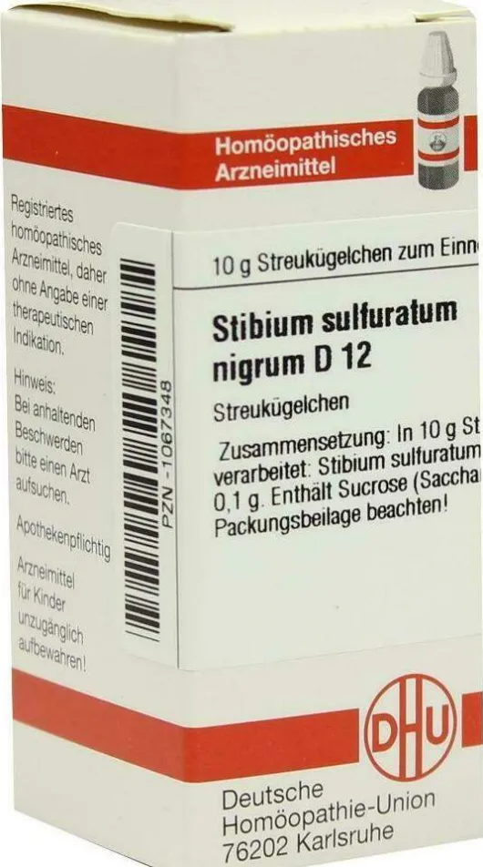 Dhu Stibium Sulfuratum Nigrum D12 10 Gglobuli