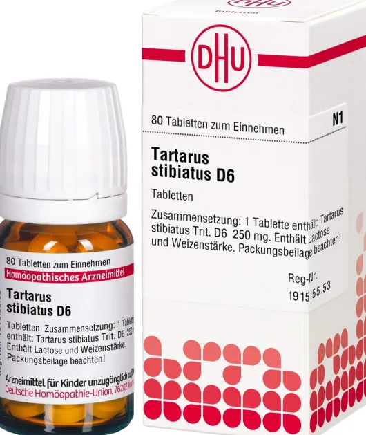 Dhu Tartarus Stibiatus D6 80 Tabletten