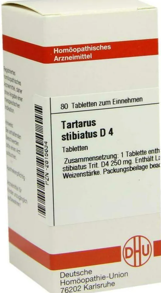 Dhu Tartarus Stibiatus D4 80 Tabletten