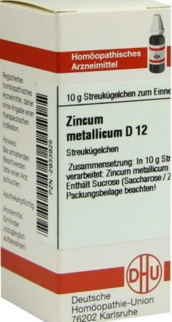 Dhu Zincum Metallicum D12 10 G Globuli
