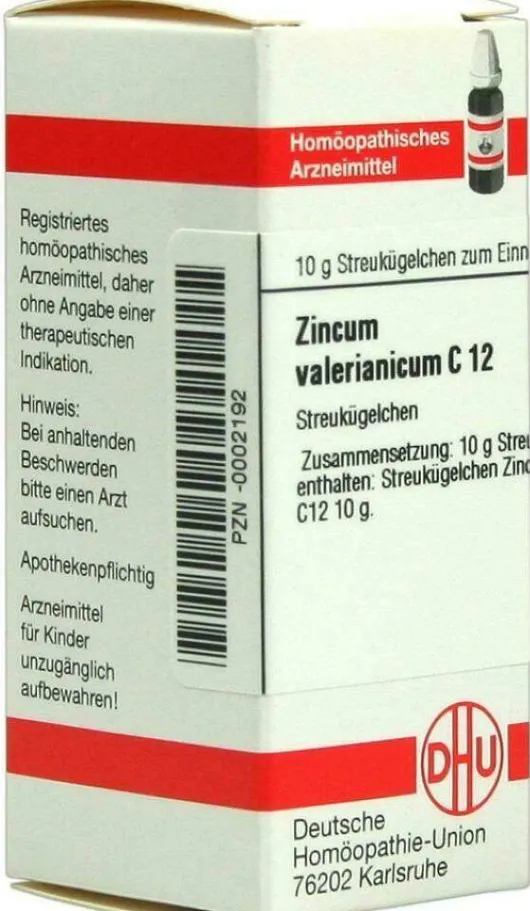 Dhu Zincum Valerianicum C12 10 G Globuli