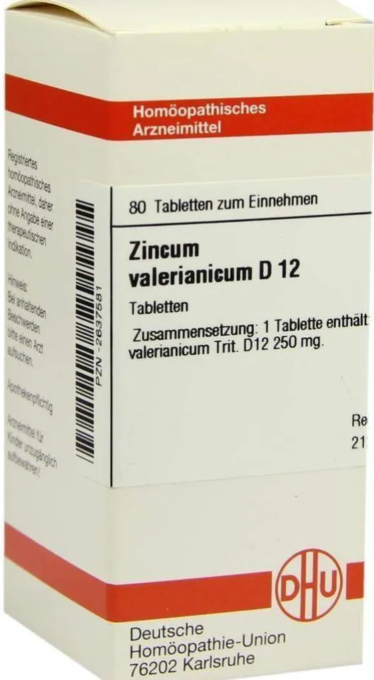 Dhu Zincum Valerianicum D12 80 Tabletten