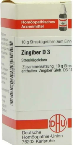 Dhu Zingiber D3 10 G Globuli