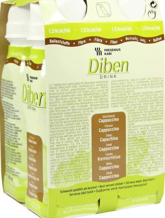 Diben Drink Cappuccino 1,5 Kcal Pro ml 4x200 ml Flüssigkeit
