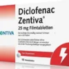 Diclofenac Zentiva 25 mg 10 Filmtabletten