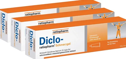 Diclo-ratiopharm Schmerzgel 3 x 150 g