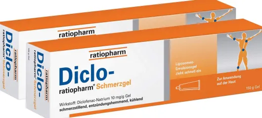 Diclo ratiopharm 2 x 150 g Schmerzgel