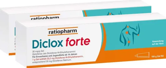 Diclox forte Ratiopharm Gel 2 x 150 g