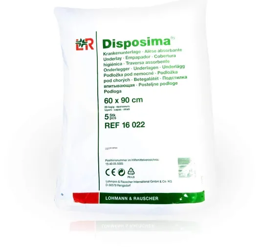 Disposima Krankenunterlagen 60x90 cm 20lagig 5 Stück