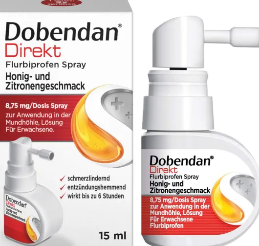 Dobendan Direkt Flurbiprofen 15 ml Halsspray Honig & Zitrone