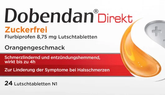Dobendan Direkt zuckerfrei Flurbiprofen 8,75 mg 24 Lutschtabletten