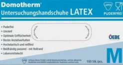 Domotherm Unt.Handschuhe Latex Unsteril Pf M Wei s