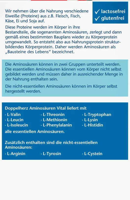 Doppelherz Aktiv Aminosäuren Vital Kapseln 100 Stück