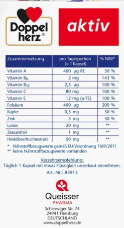 Doppelherz Aktiv Augen Extra Tag+nacht 90 Kapseln
