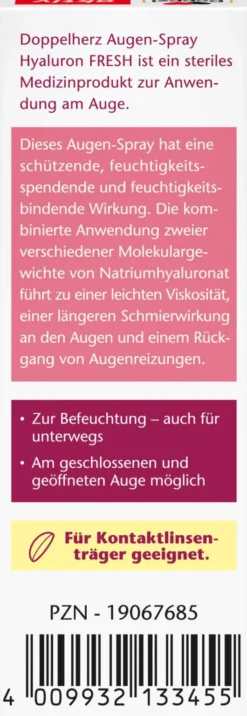 Doppelherz Aktiv Augen-Spray Hyaluron Fresh