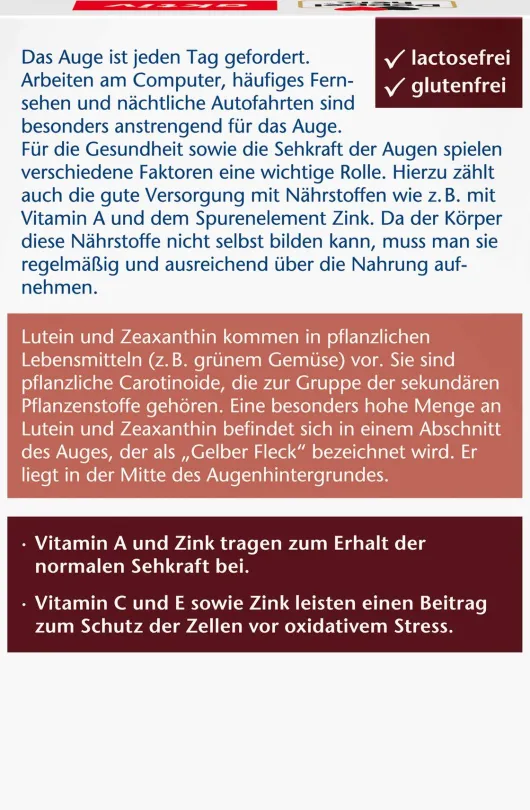 Doppelherz Aktiv Augen Vital Sehkraft 90 Kapseln