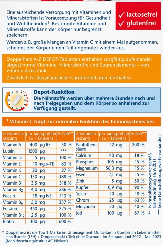 Doppelherz Aktiv A-Z Depot 40 Tabletten