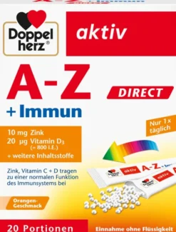 Doppelherz Aktiv A-Z + Immun Direct 20 Pellets Mit...
