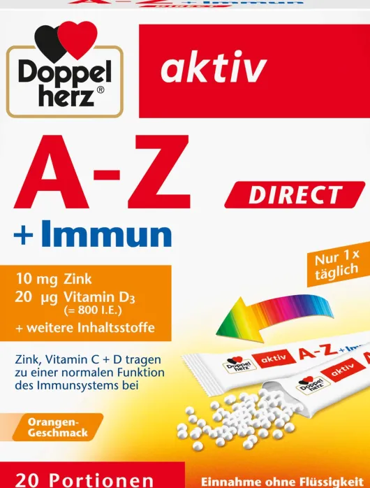 Doppelherz Aktiv A-Z + Immun Direct 20 Pellets Mit...