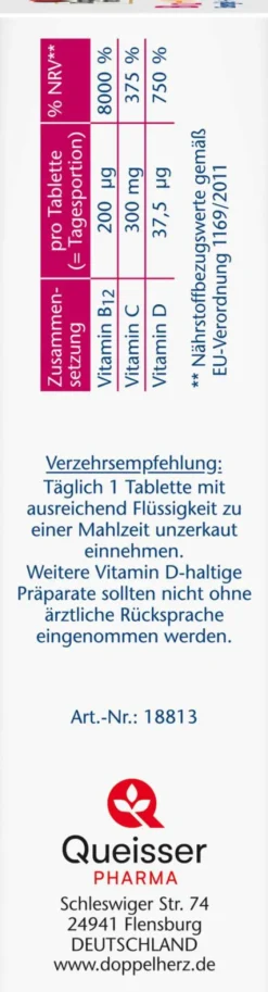 Doppelherz Aktiv B12 + C + D3 Depot 30 Tabletten