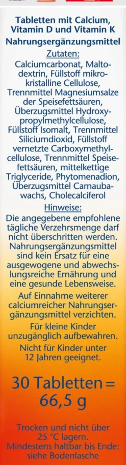 Doppelherz Aktiv Calcium 700 + Vitamin D3 30 Tabletten