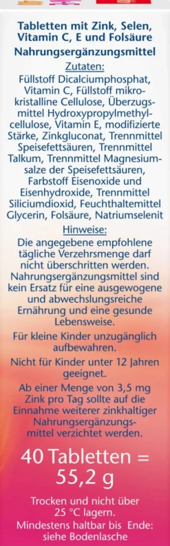 Doppelherz Aktiv C Plus Zink Plus E Depot 40 Tabletten