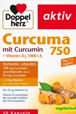 Doppelherz Aktiv Curcuma 750 30 Kapseln