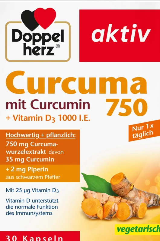 Doppelherz Aktiv Curcuma 750 30 Kapseln