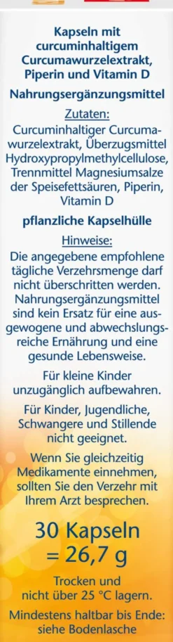 Doppelherz Aktiv Curcuma 750 30 Kapseln