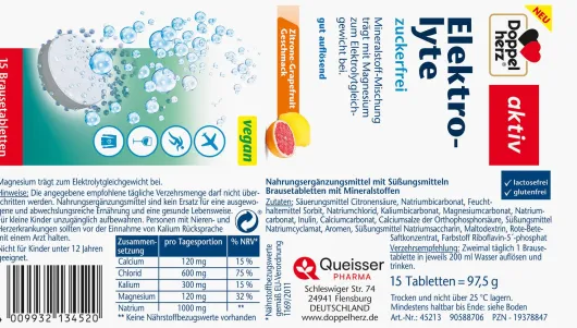 Doppelherz aktiv Elektrolyte 15 Brausetabletten