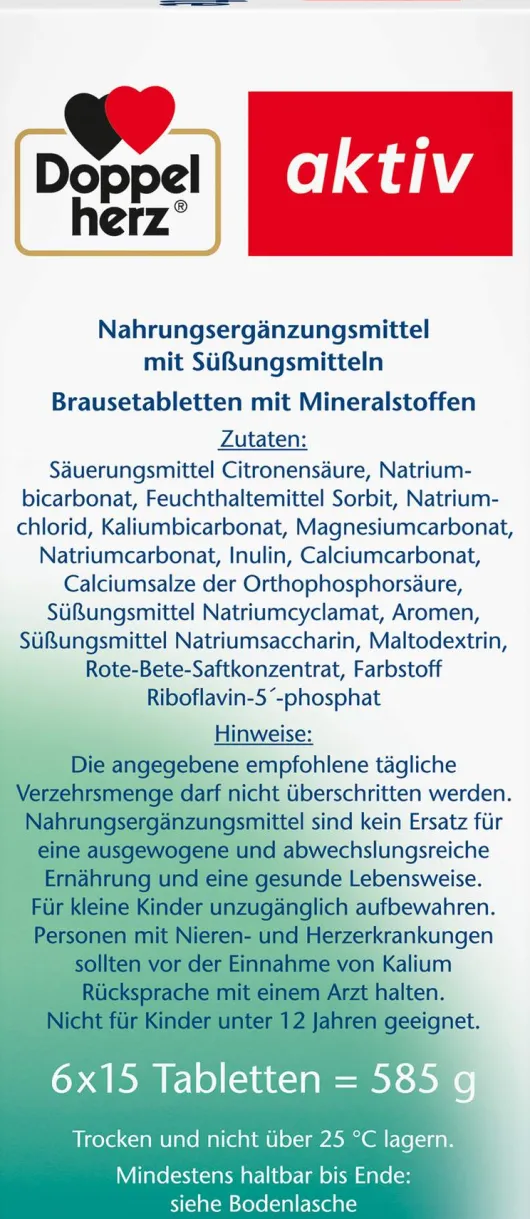 Doppelherz Aktiv Elektrolyte 6x15 Tabletten