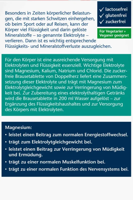 Doppelherz Aktiv Elektrolyte 6x15 Tabletten