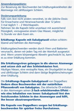 Doppelherz Aktiv Erkältungskapseln Eukalyptusöl