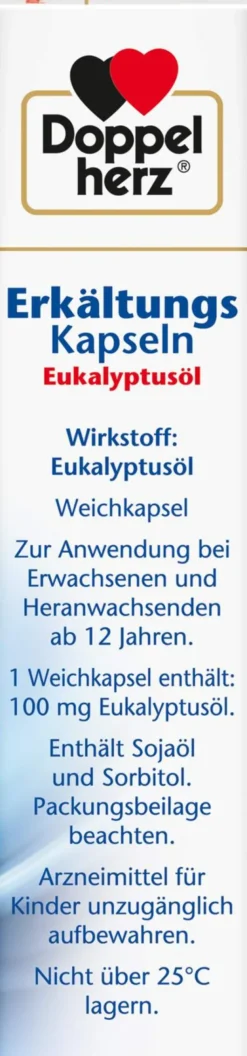Doppelherz Aktiv Erkältungskapseln Eukalyptusöl