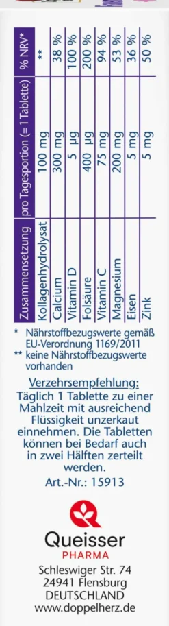 Doppelherz Aktiv Frauen Mineralien + Kollagen Depot 30 Tabletten