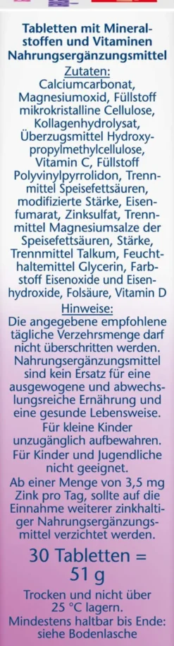 Doppelherz Aktiv Frauen Mineralien + Kollagen Depot 30 Tabletten