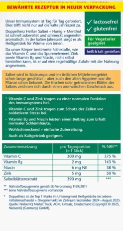 Doppelherz Aktiv Heisser Salbei + Honig + Menthol Granulat 10...