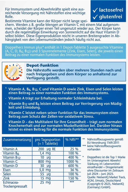 Doppelherz Aktiv Immun Plus Echinacea 20 Tabletten