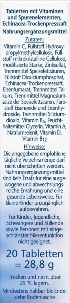 Doppelherz Aktiv Immun Plus Echinacea 20 Tabletten