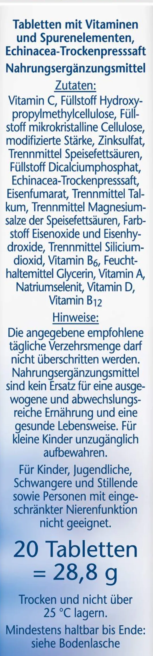 Doppelherz Aktiv Immun Plus Echinacea 20 Tabletten