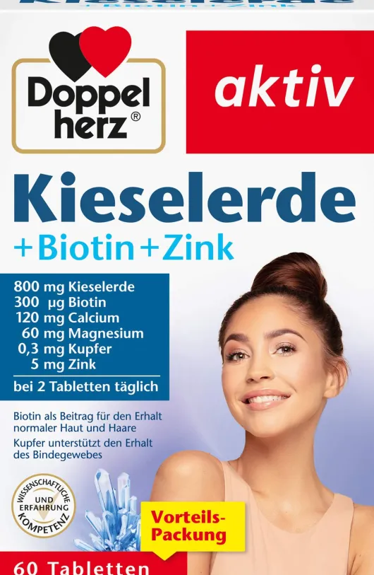 Doppelherz Aktiv Kieselerde Biotin Zink 60 Tabletten