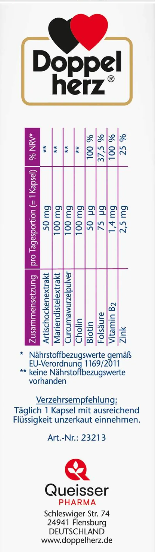 Doppelherz Aktiv Leber Plus 80 Kapseln