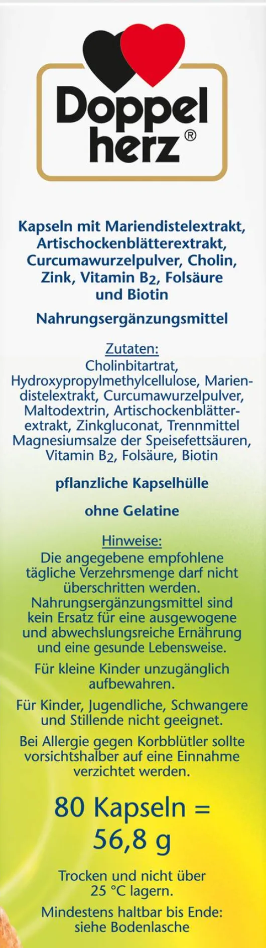 Doppelherz Aktiv Leber Plus 80 Kapseln